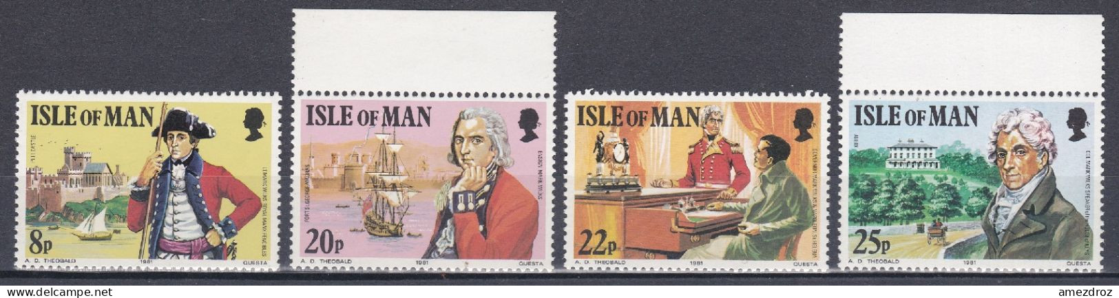 Ile De Man 1981 ** 150e Anniversaire De La Mort Du Colonel Wilk  (A5) - Isla De Man