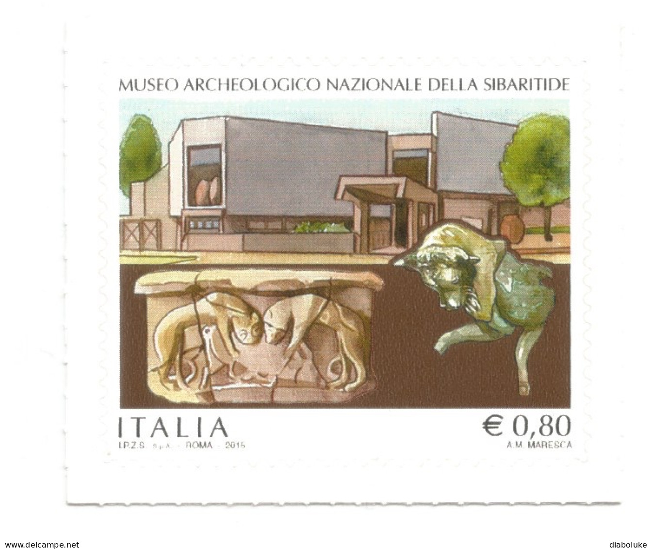 (REPUBBLICA ITALIANA) 2015, MUSEO ARCHEOLOGICO NAZIONALE DELLA SIBARITIDE - Francobollo Nuovo MNH - 2011-20:  Nuevos