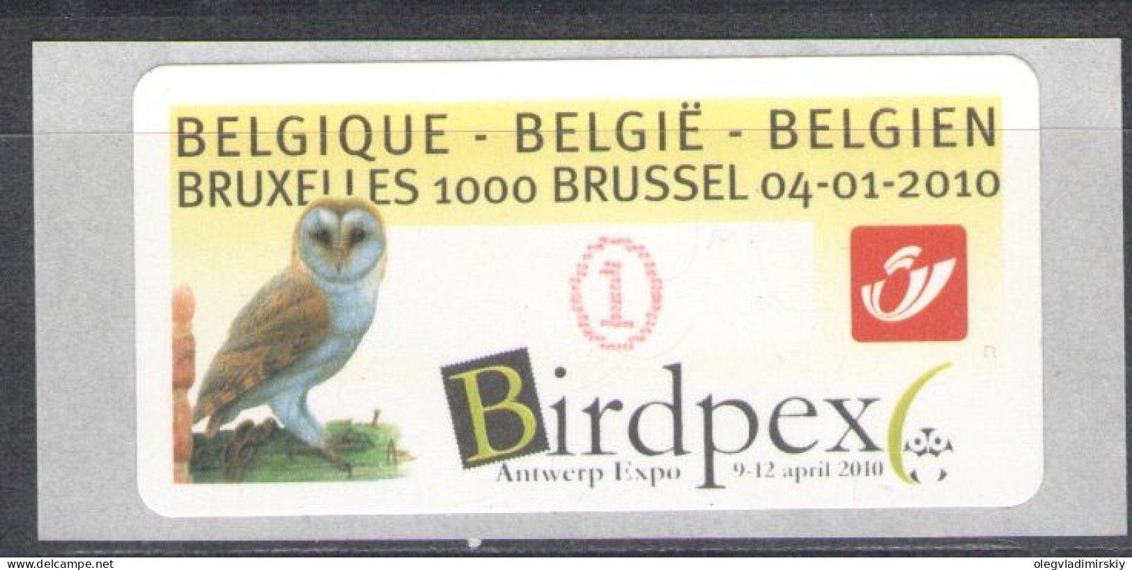 Belgium Belgique Belgien 2010 Barn Owl Tyto Alba BIRDPEX 2010 Exhibition Stamp MNH - Búhos, Lechuza