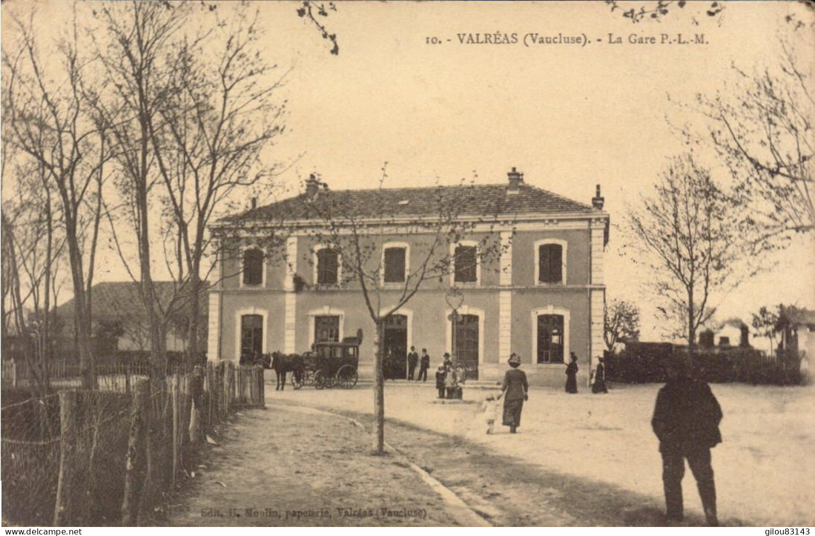 Vaucluse, Valréas, La Gare P.L.M. - Valreas