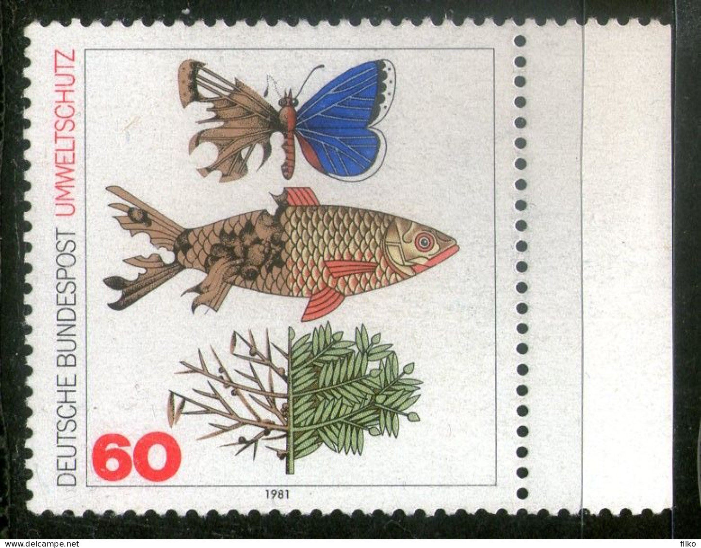 Germany,1981 Protection Of Environment  Mi#1087 MNH * * Scan - Neufs