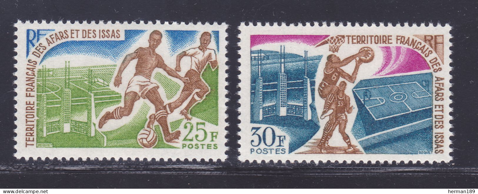 AFARS ET ISSAS N°  334 & 335 ** MNH Neufs Sans Charnière, TB (D7712) Sports - 1967 - Unused Stamps