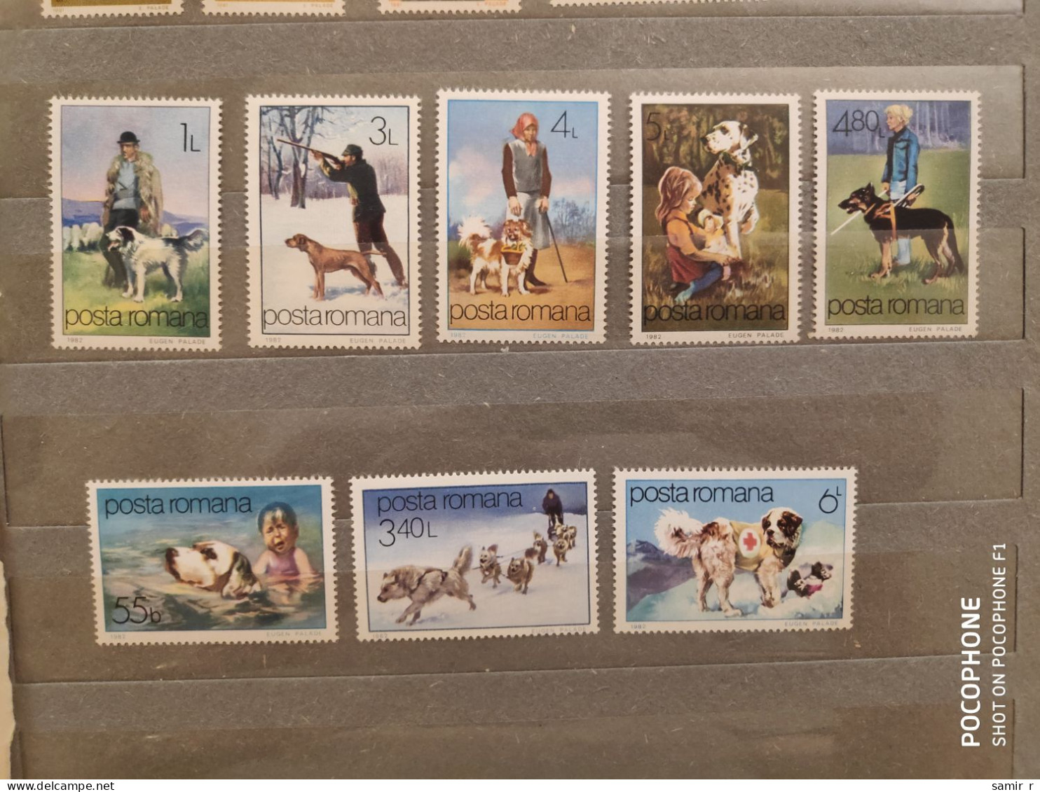 1982	Romania	Dogs (F88) - Unused Stamps