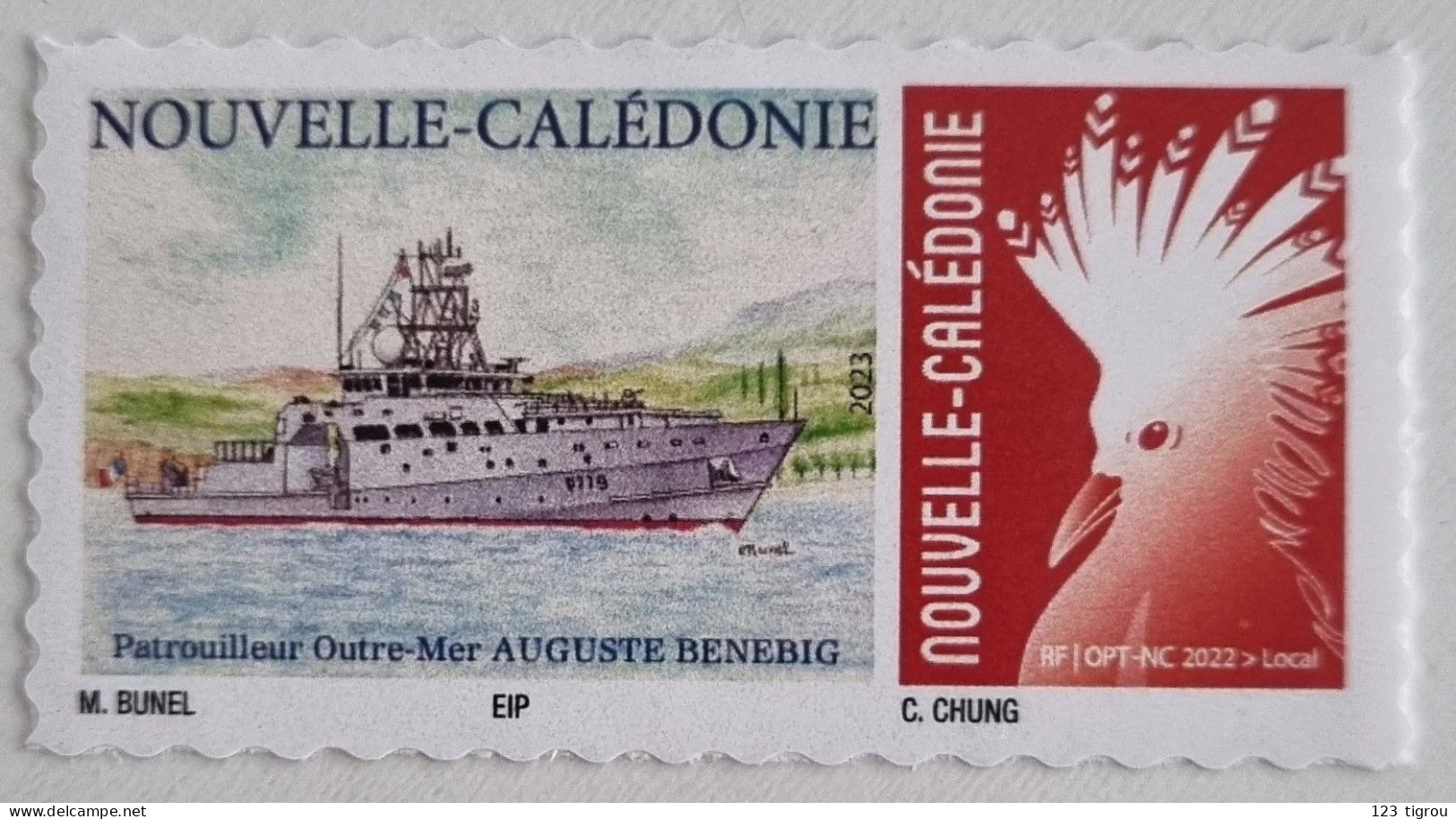 CAGOU PERSONNALISE LOGO PATROUILLEUR AUGUSTE BENEBIG DE BUNEL OPT 2022 EXTRAIT DE FEUILLE DE 25 TIMBRES PS TB - Neufs