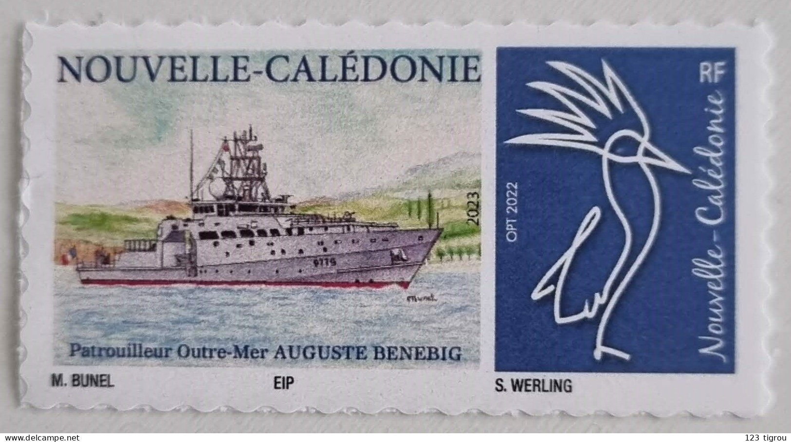 CAGOU PERSONNALISE LOGO PATROUILLEUR AUGUSTE BENEBIG DE BUNEL OPT 2022 EXTRAIT DE FEUILLE DE 25 TIMBRES PS TB - Ungebraucht