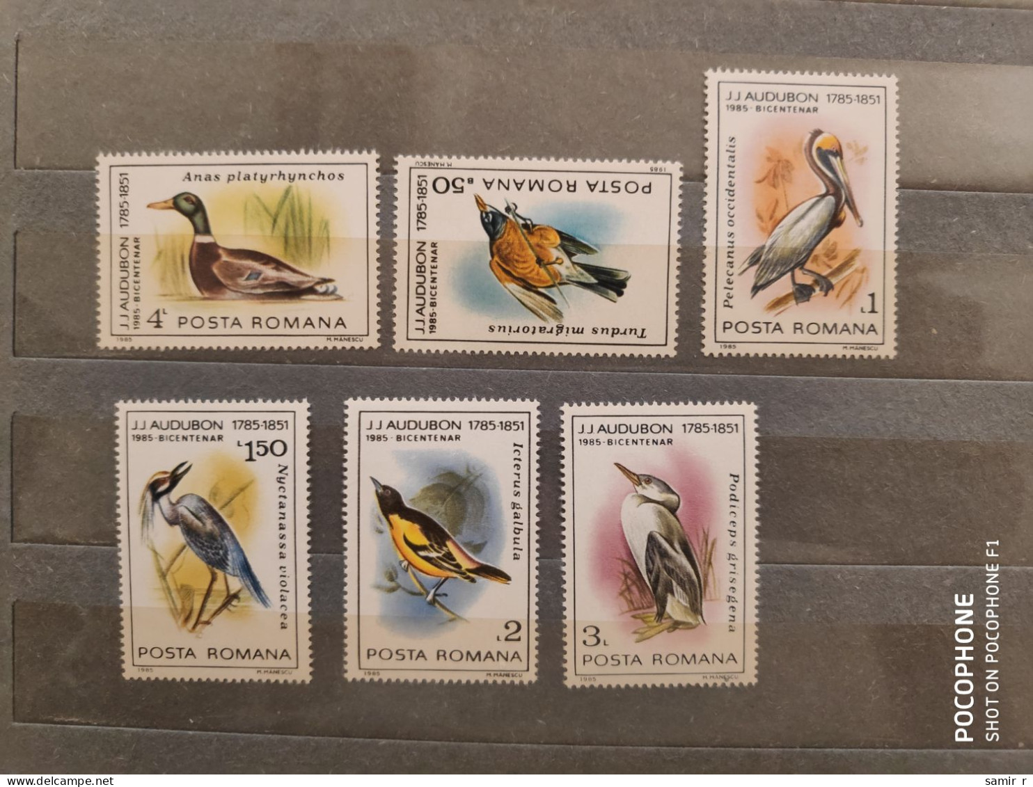 1985	Romania	Birds (F88) - Unused Stamps