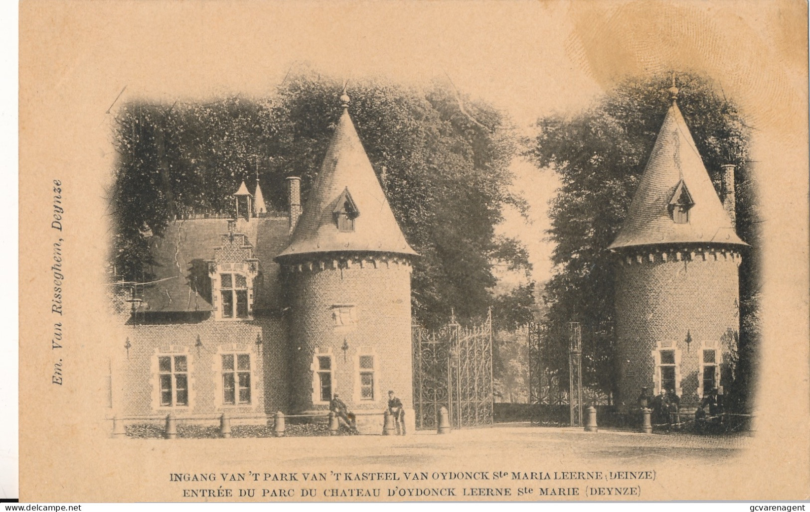 INGANG VAN 'T PARK VAN 'T KASTEEL VAN OYDONCK STE.MARIA LEERNE - Deinze