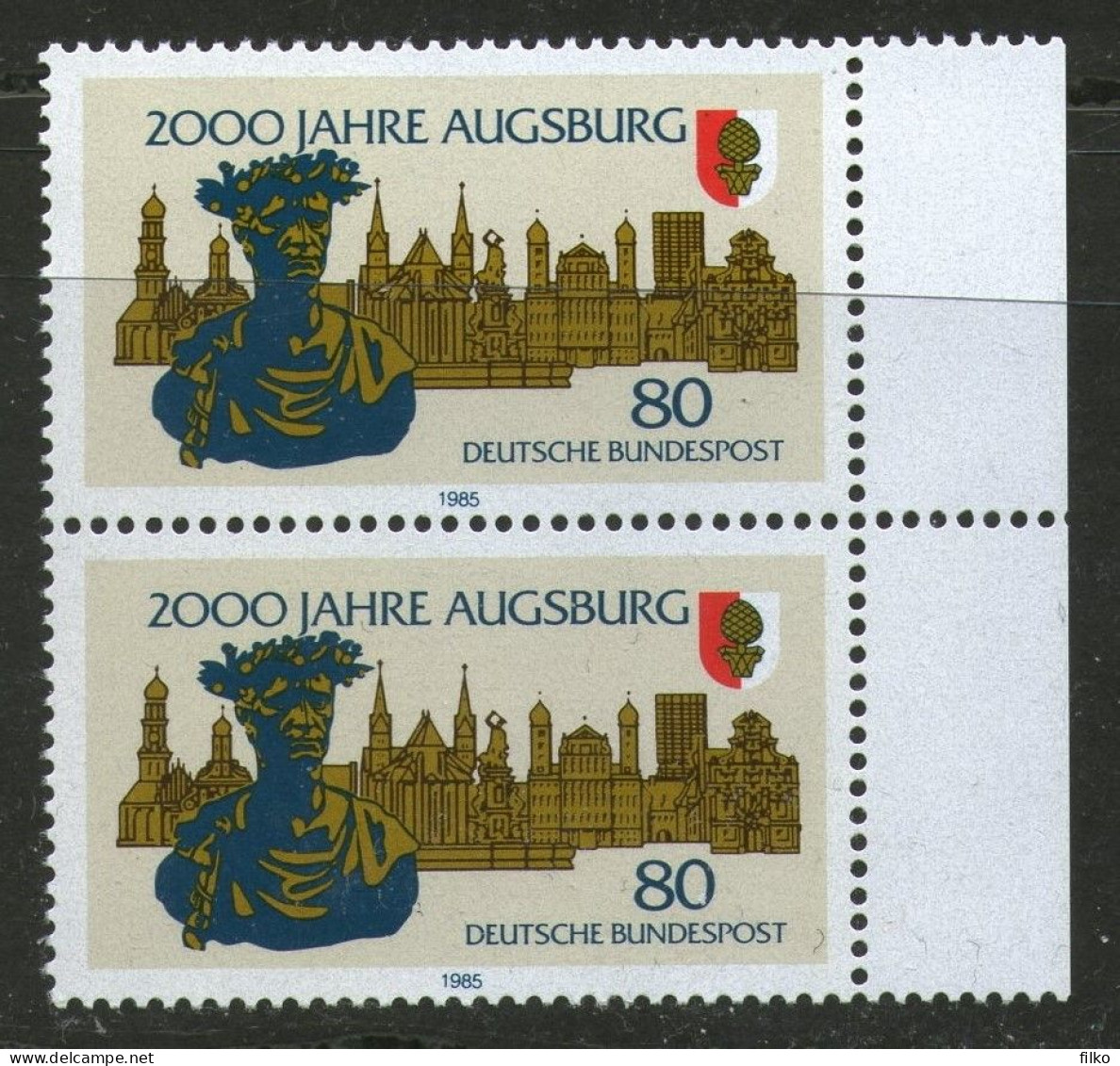 Germany,1985 The 2000th Anniversary Of Augsburg  Mi#1231 MNH * * Scan - Neufs