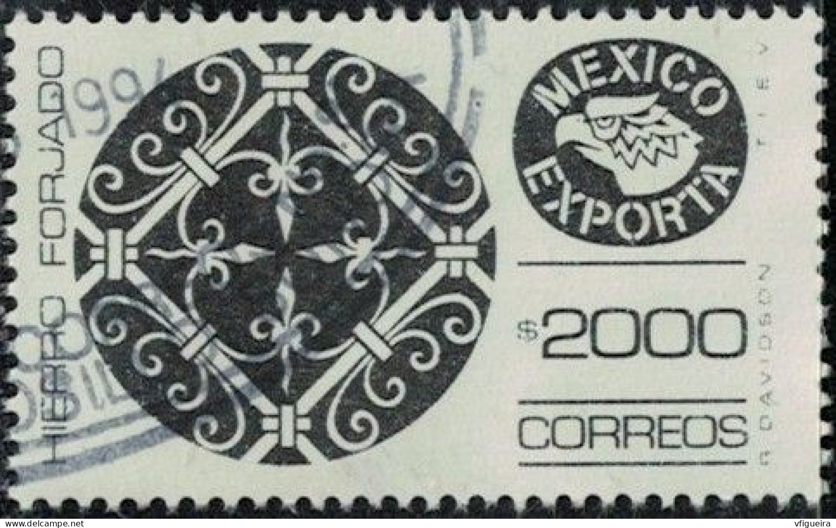 Mexique 1989 Oblitéré Used Exportation Hierro Forjado Fer Forgé SU - Messico