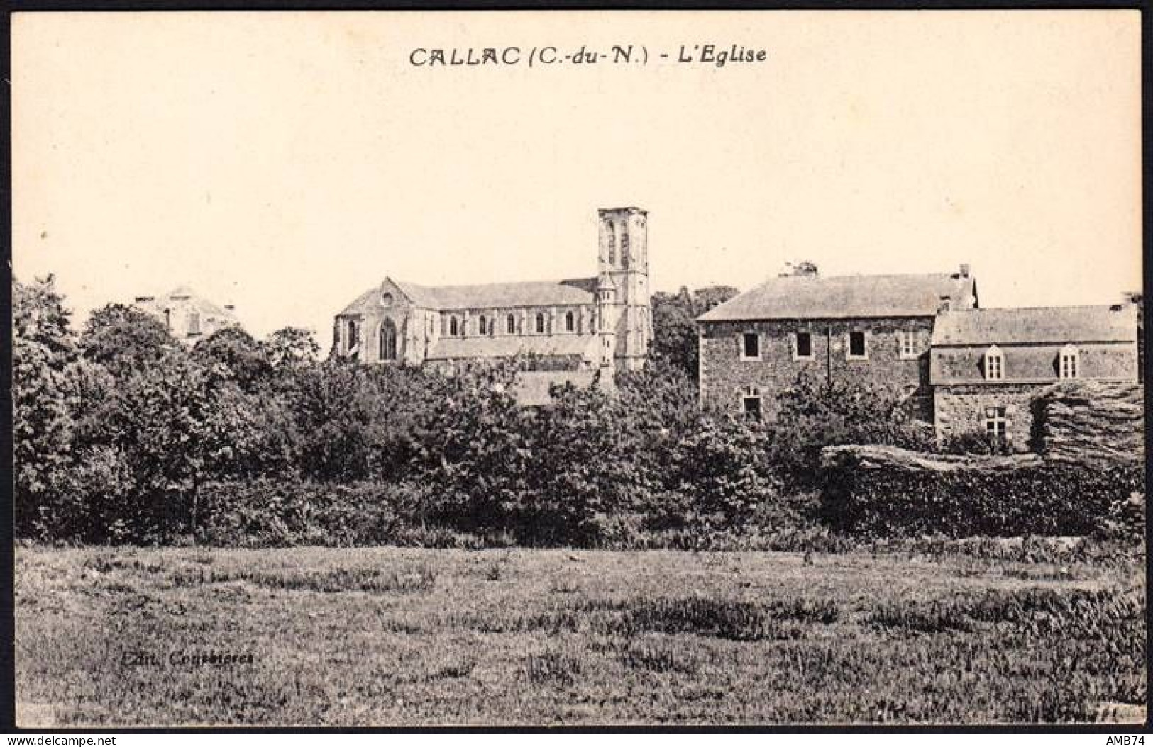 22-0037 - Carte Postale COTES D'ARMOR (22) - CALLAC - L'Eglise - Callac