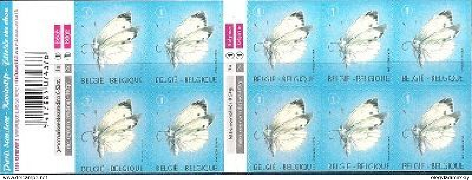 Belgium Belgique Belgien 2012 Butterflies Definitives Booklet Of 10 Stamps MNH - Papillons