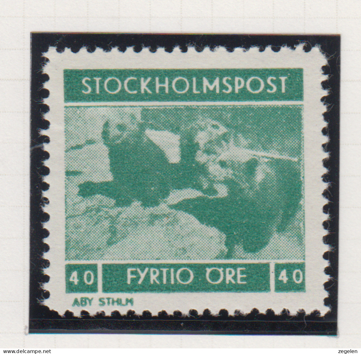 Zweden Lokale Zegel Cat. Facit Sverige 2000 Private Lokaalpost Stockholmpost 5 - Local Post Stamps