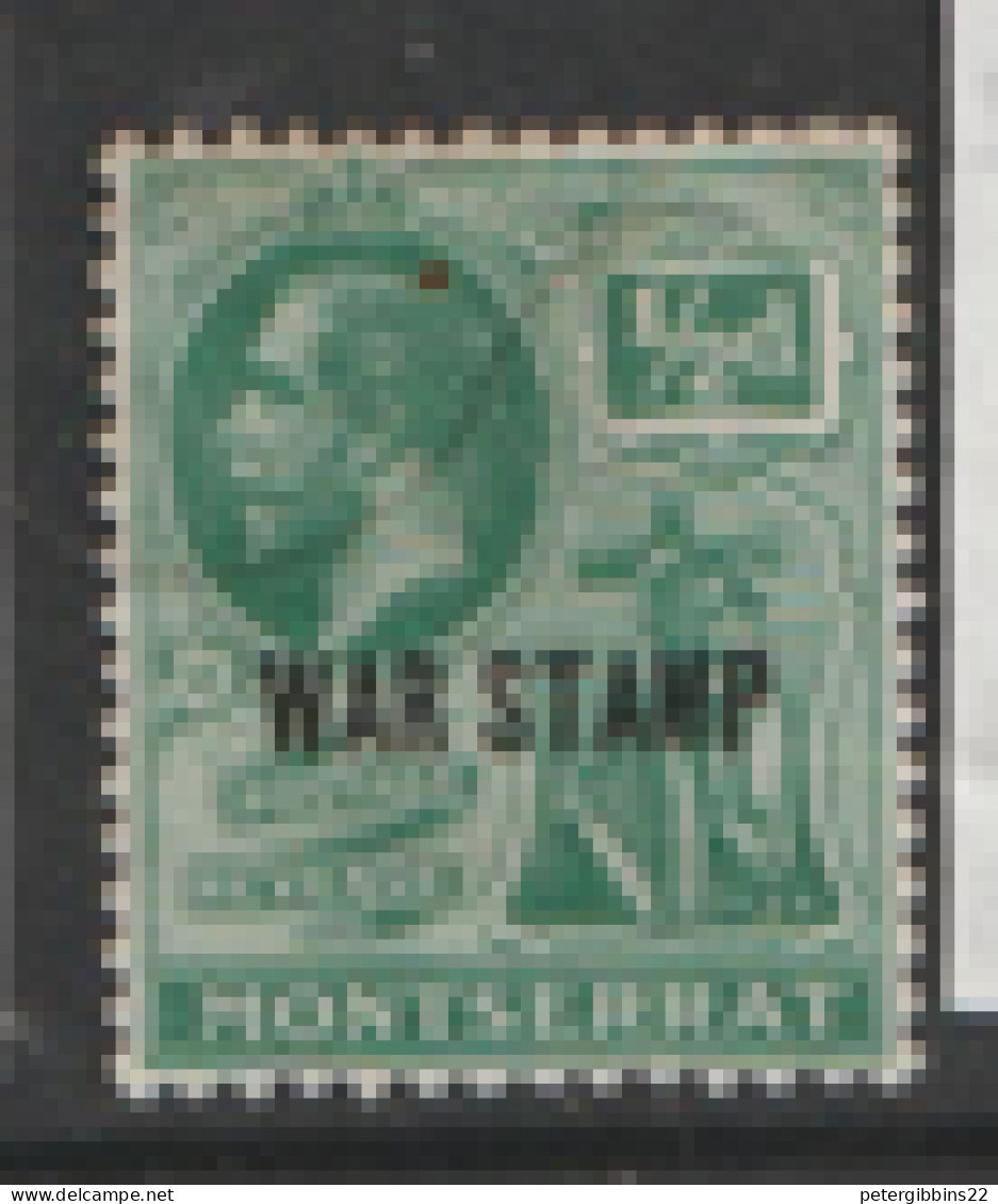 Montserrat  1917  SG 60 1/2d  Overprinted WAR STAMP  Mounted Mint - Montserrat