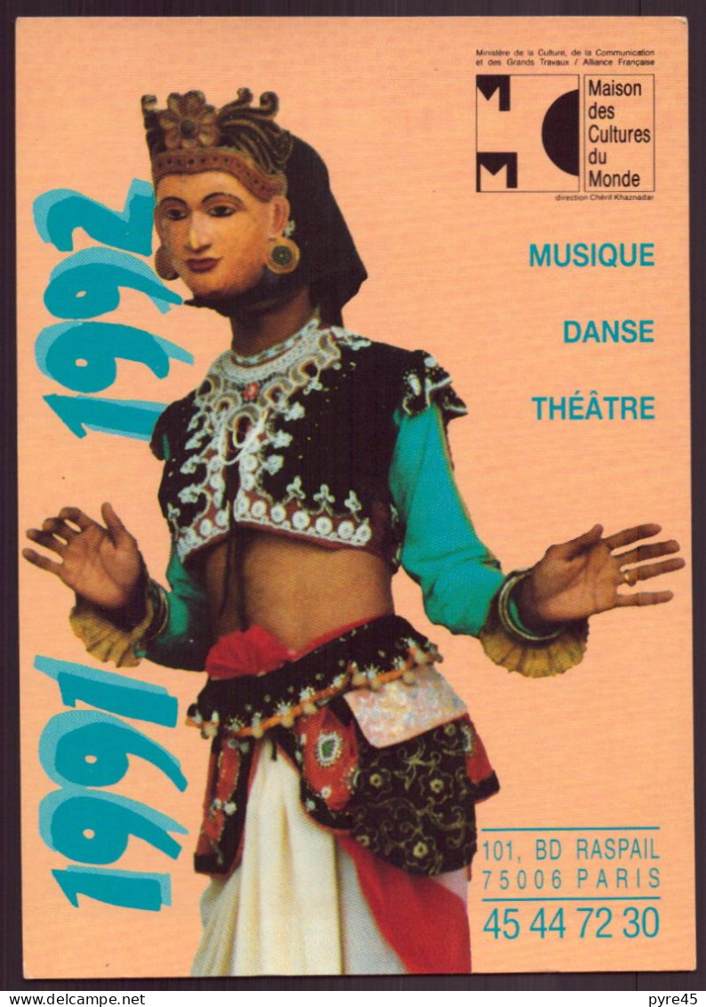 MAISON DES CULTURES DU MONDE 1992 PARIS MUSIQUE DANSE THEATRE - Expositions