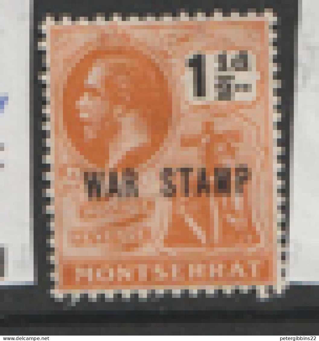 Montserrat  1917  SG 62  1.1/2d  Overprinted WAR STAMP  Mounted Mint - Montserrat