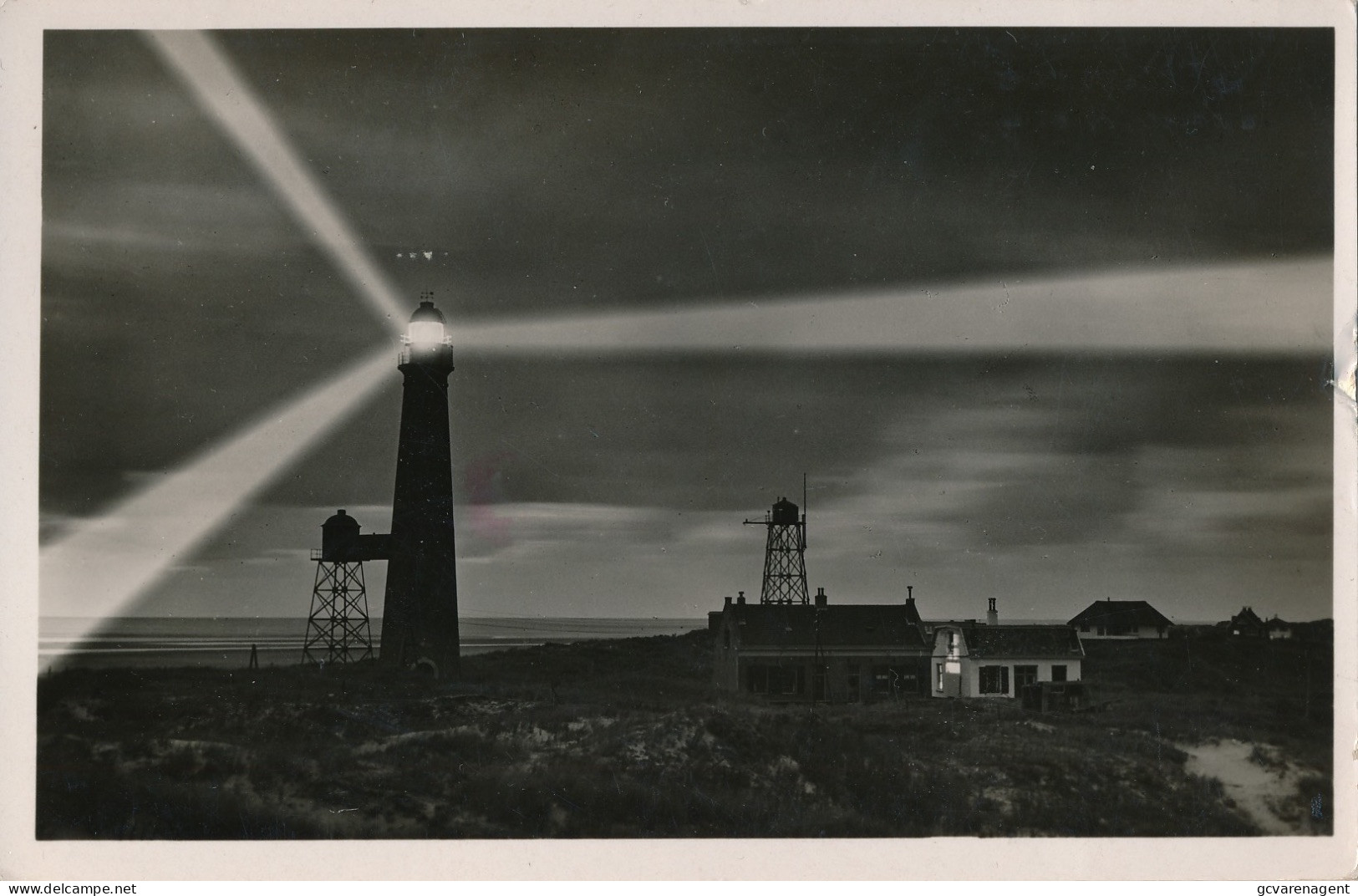 SCHIERMONNIKOOG    VUURTOREN BIJ NACHT     FOTOKAART - Schiermonnikoog