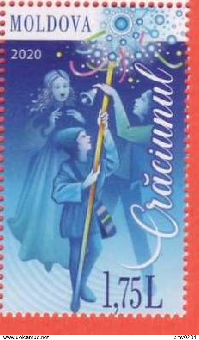 2020 Moldova Moldau  Christmas, Christianity, New Year  1v Mint - Christmas