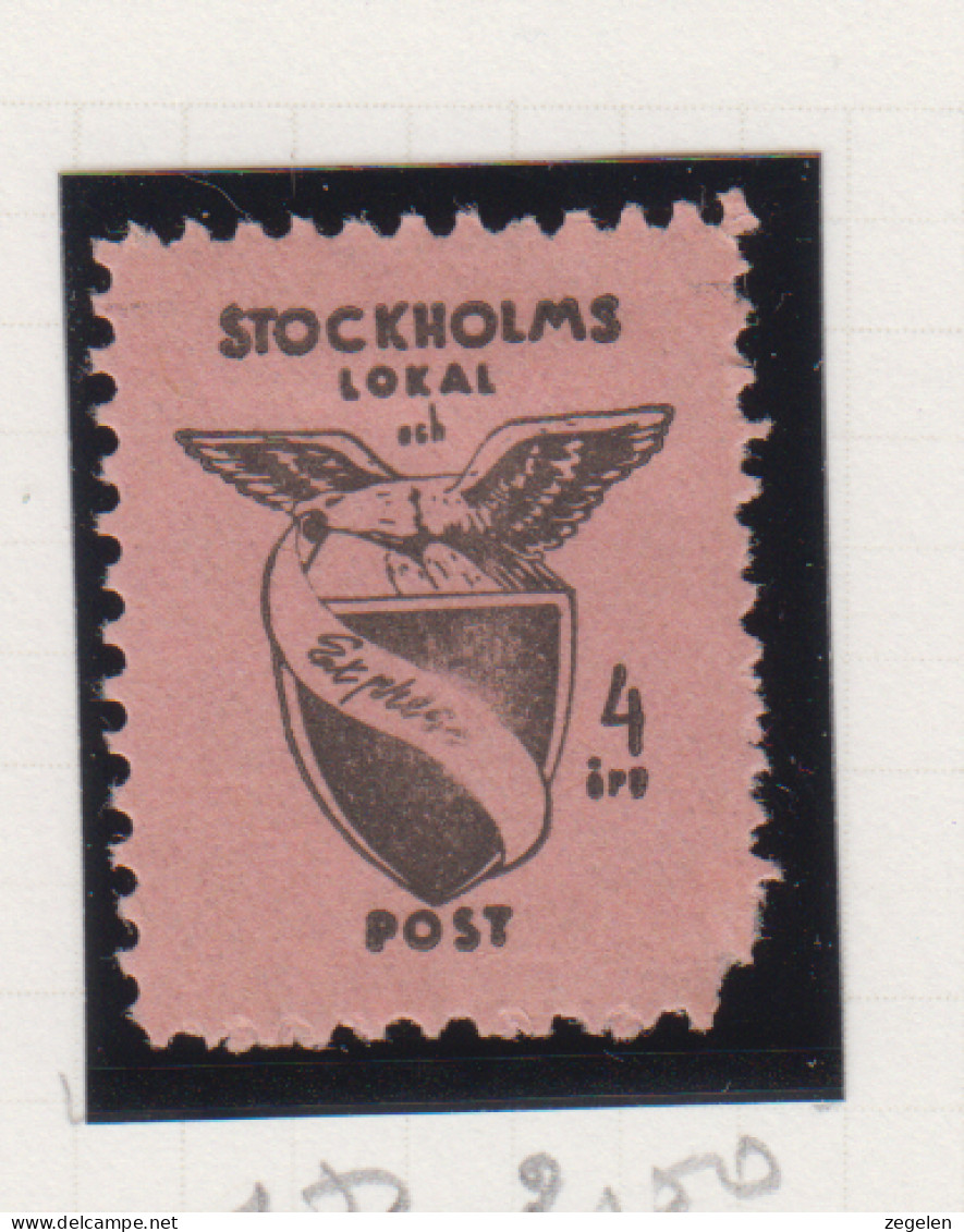 Zweden Lokale Zegel Cat. Facit Sverige 2000 Private Lokaalpost Stockholm Lokal Och Expresspost 1 - Local Post Stamps