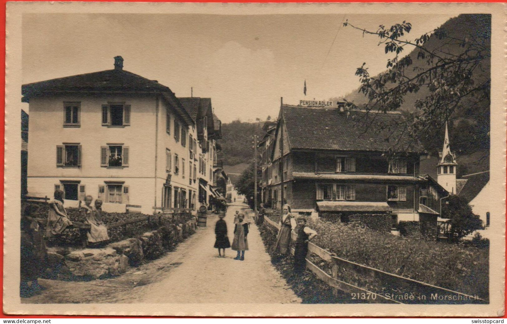 Strasse In MORSCHACH Pension Adler - Morschach