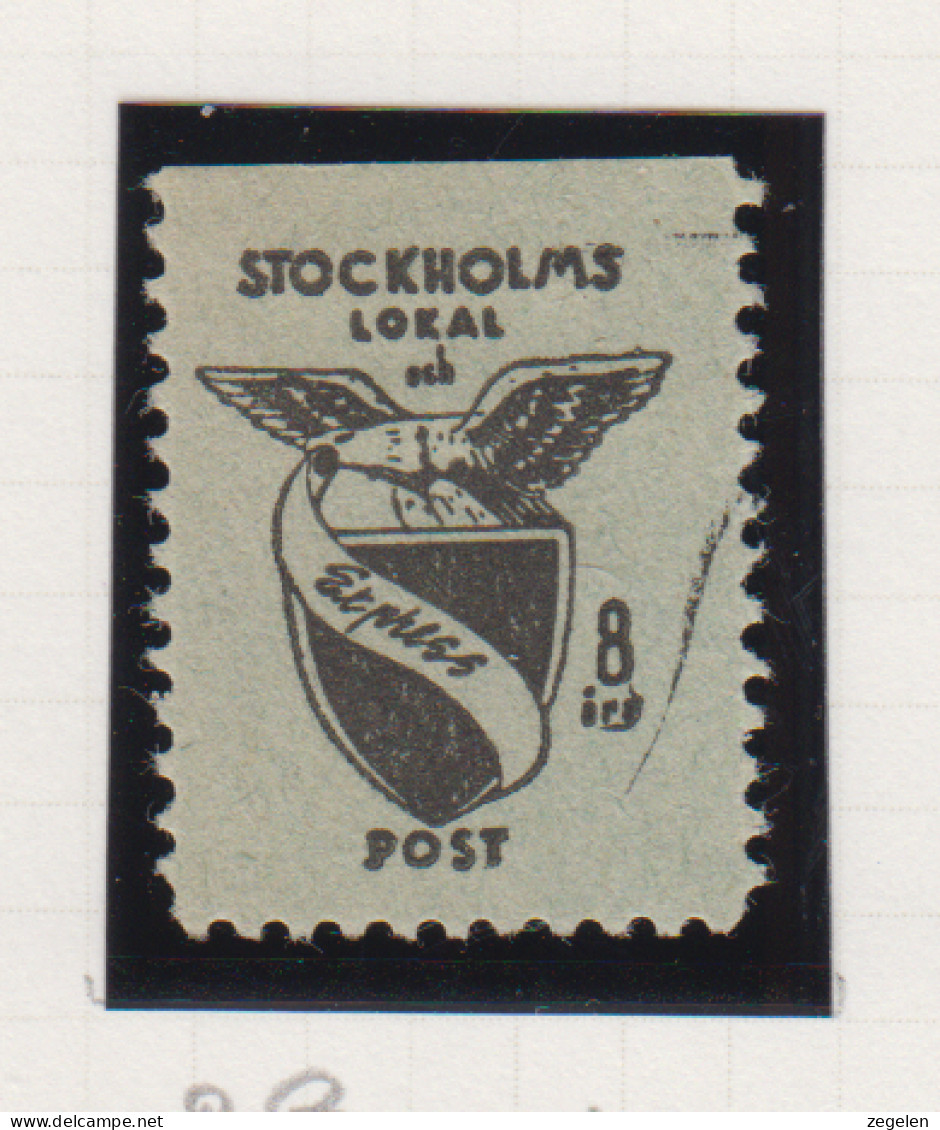 Zweden Lokale Zegel Cat. Facit Sverige 2000 Private Lokaalpost Stockholm Lokal Och Expresspost 2B - Local Post Stamps