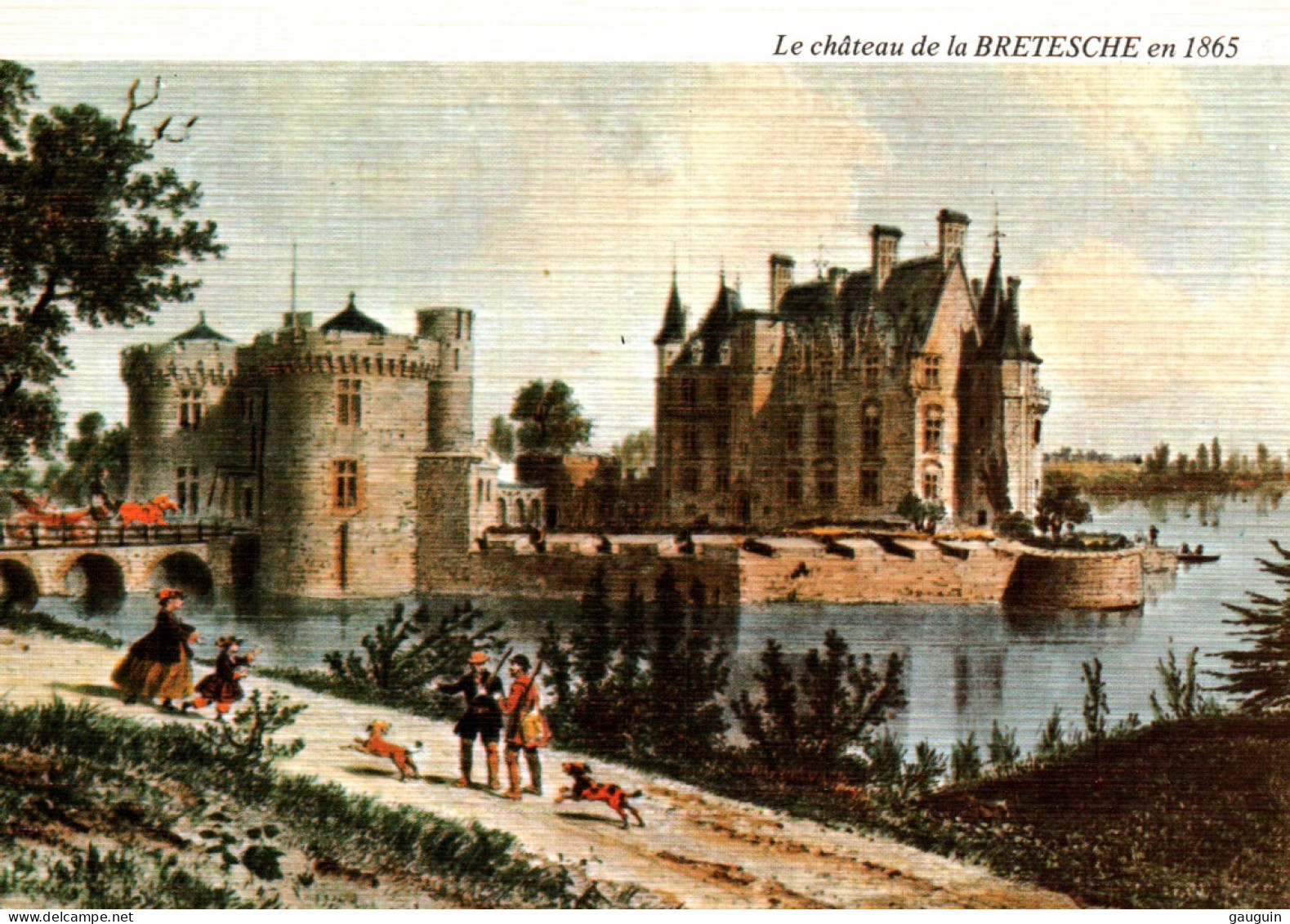 CPM - MISSILLAC - Château De La Brétesche - Repro. Lithographie Ancienne De Benoist - Edition Jos Le Doaré - Missillac