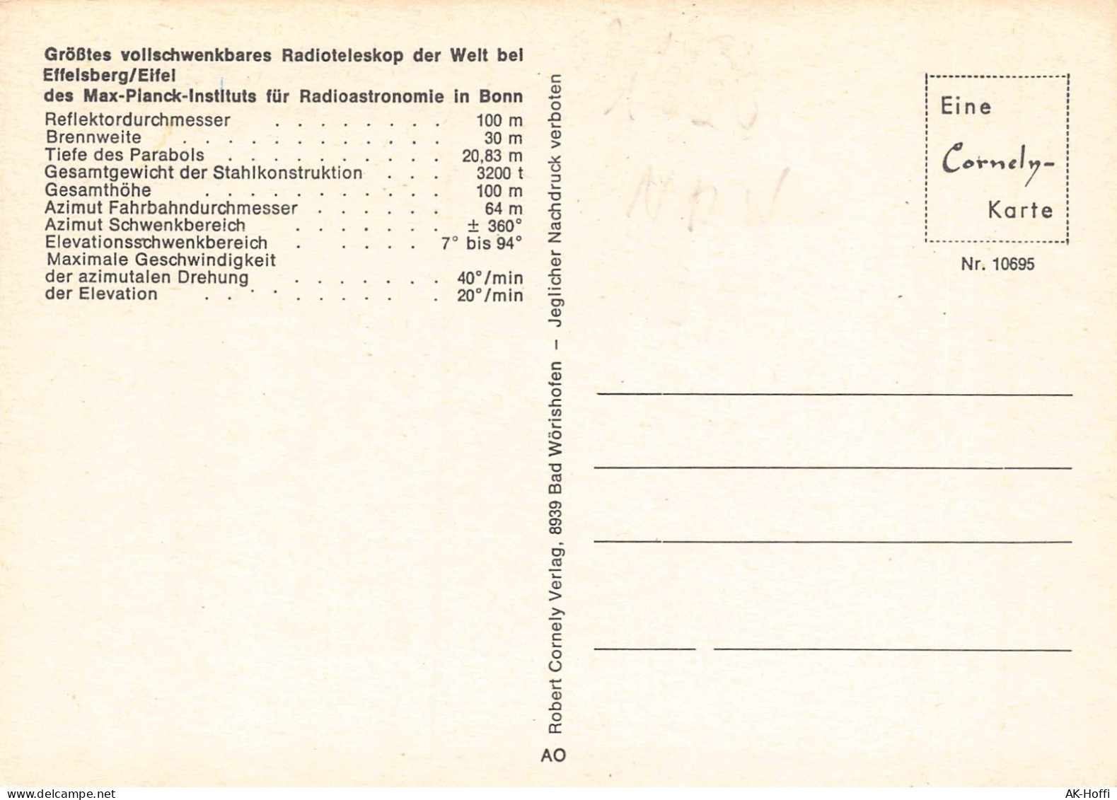 Größtes Vollschwenkbares Radioteleskop Der Welt Bei Bad Münstereiffel-Effelsberg - Bad Muenstereifel