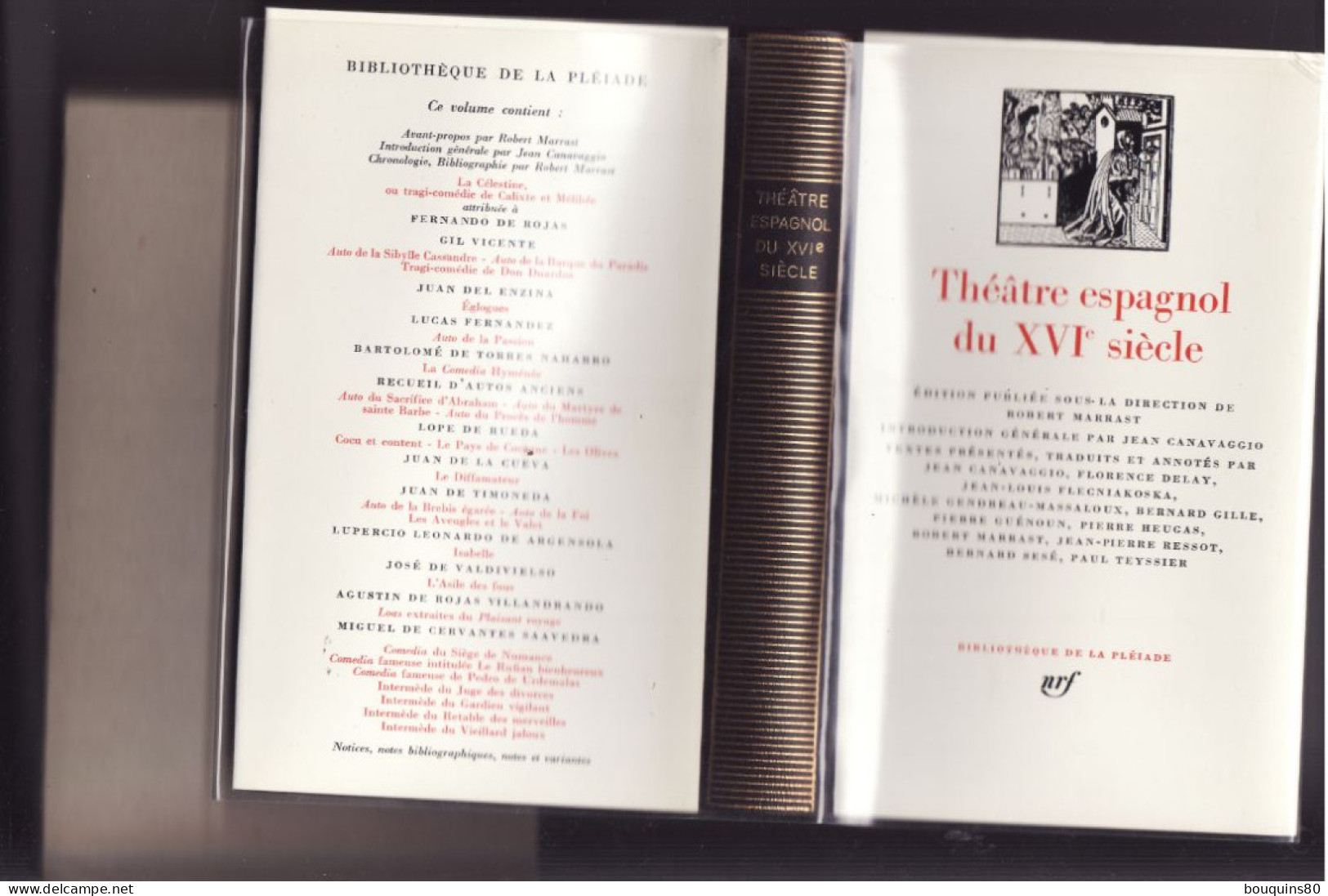 THEATRE ESPAGNOL DU XVIéme SIECLE Bibliothéque De La PLEIADE 1983 Avec Emboitage - La Pleyade