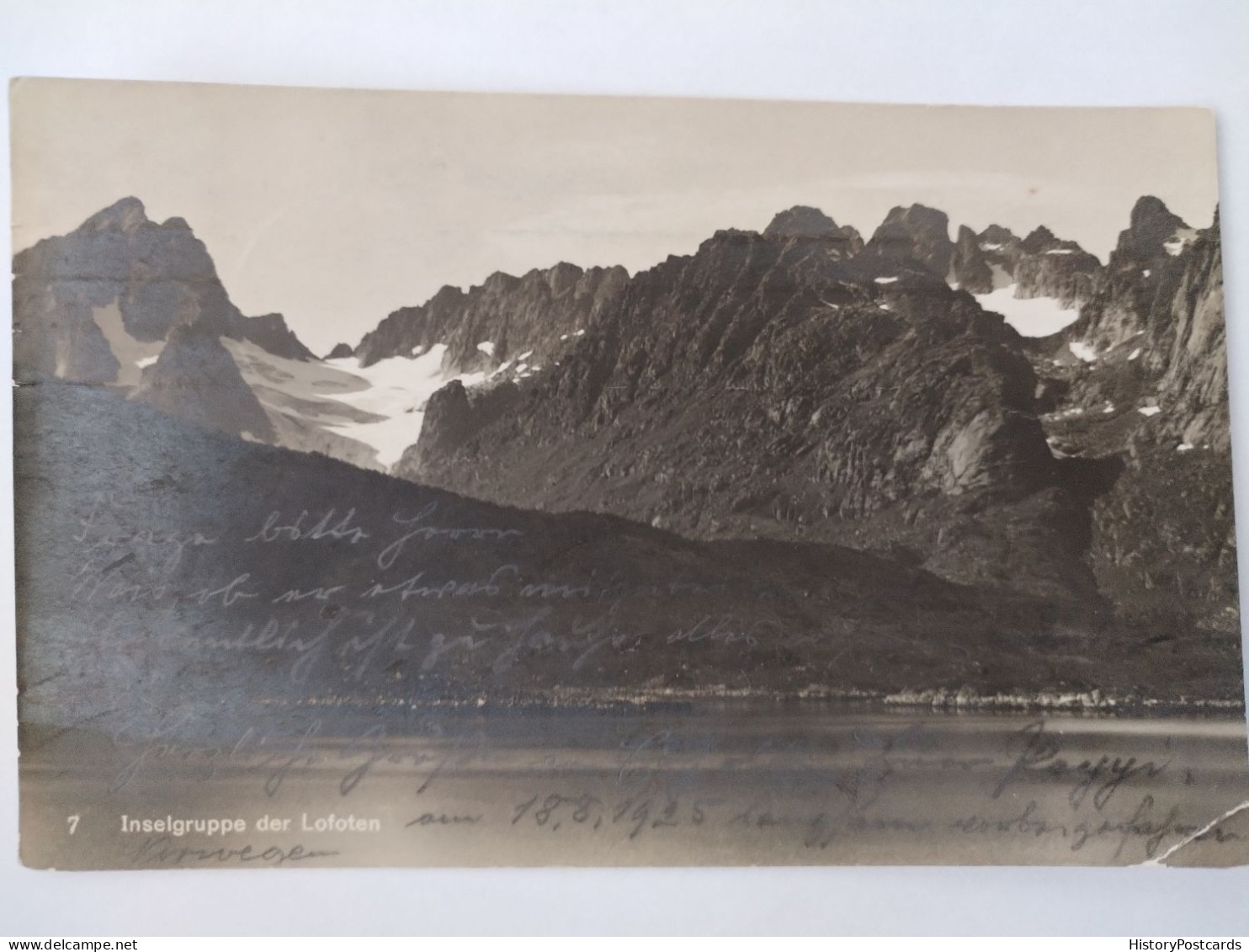 Inselgruppe Der Lofoten, Schiffspost MS "Monte Sarmiento", 1925 - Noruega