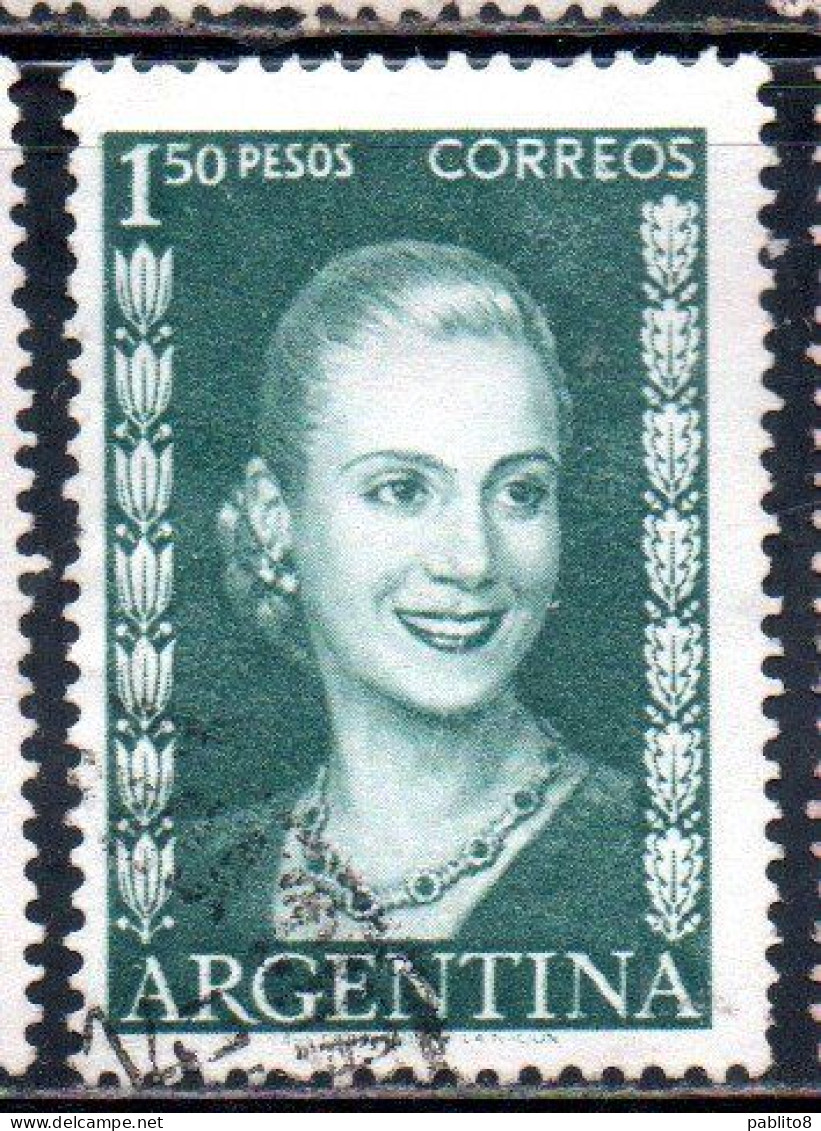 ARGENTINA 1952 EVA PERON 1.50p USED USADO OBLITERE' - Used Stamps