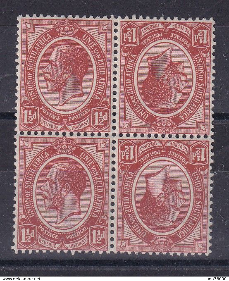 D 783 / AFRIQUE DU SUD / N° 3A BLOC DE 4 TETE BECHE NEUF* - Unused Stamps