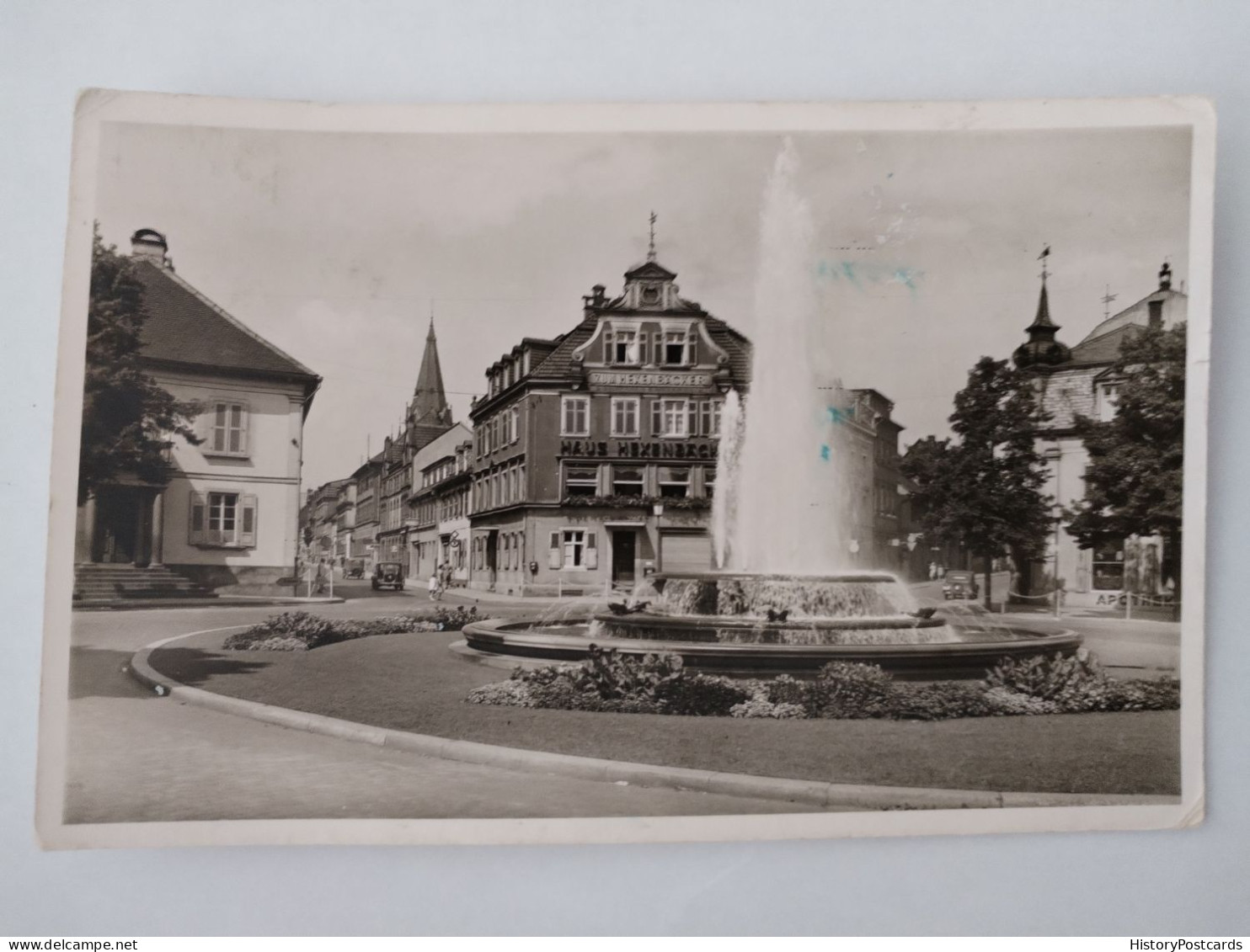 Kaiserslautern/Pfalz, Fackelwoogbrunnen, Haus Zum Hexenbäcker, 1952 - Kaiserslautern