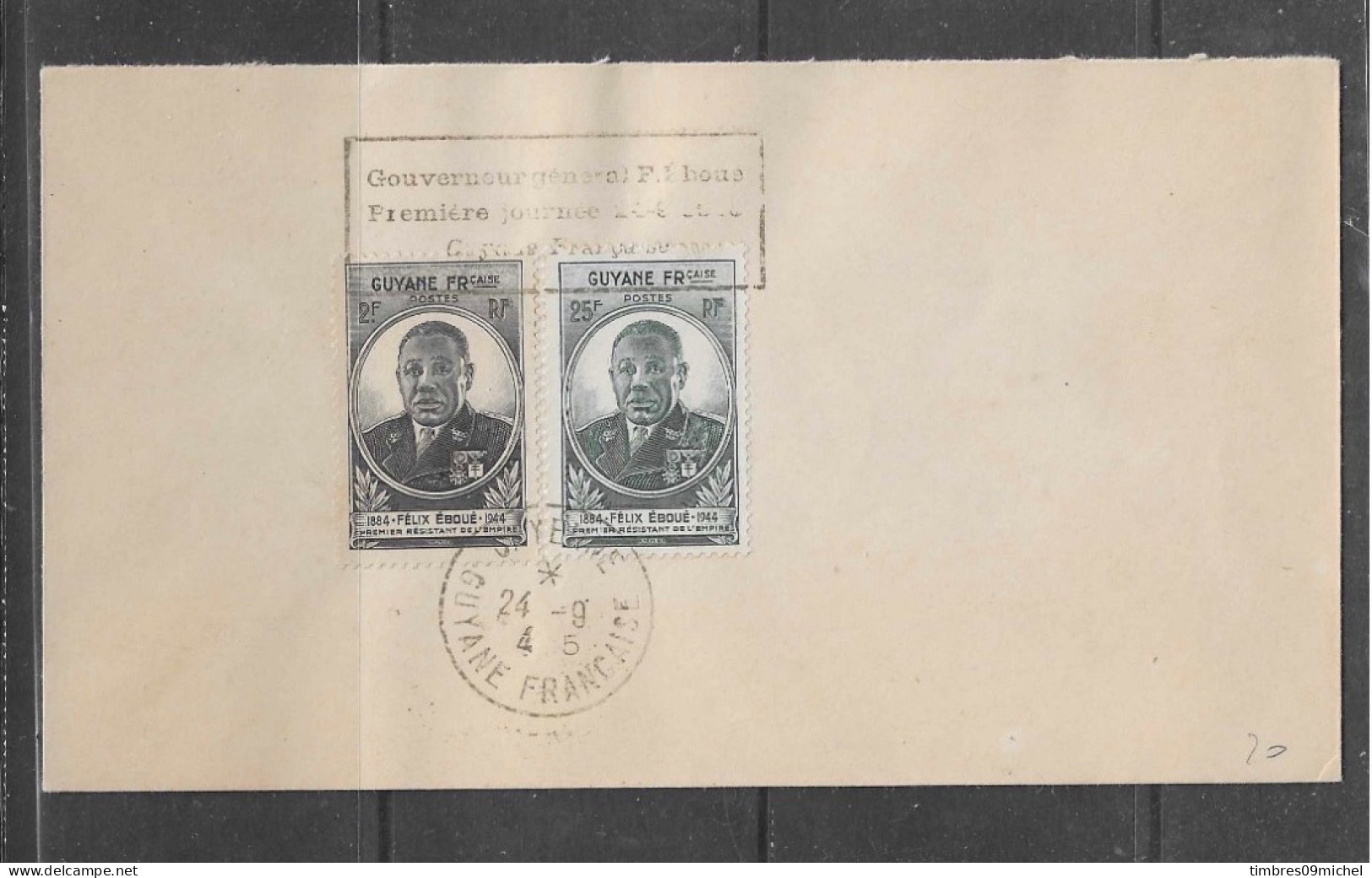 Félix Eboué Sur Lettre - Storia Postale