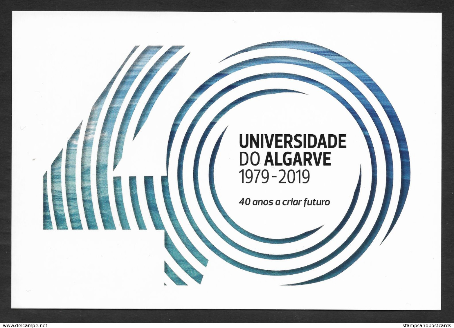 Portugal Carte Entier Postal Université Du Algarve 40 Ans 2019 Stationery Algarve University - Entiers Postaux