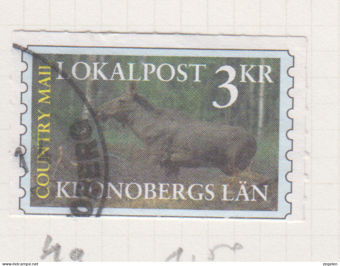 Zweden Lokale Zegel Cat. Facit Sverige 2000 Private Lokaalpost Växjö (Kronobergs) 4a - Lokale Uitgaven