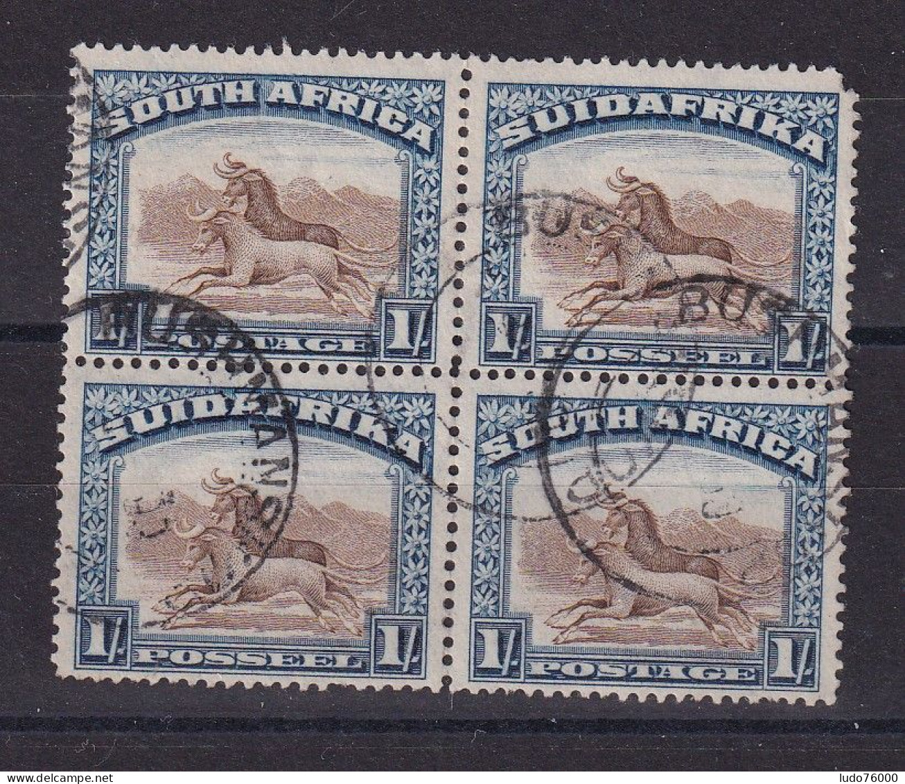 D 783 / AFRIQUE DU SUD / N° 27/34 BLOC DE 4 OBL - Used Stamps