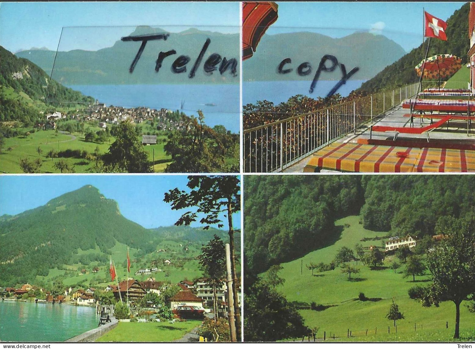 Suisse, Schweiz, Gersau, Hotel Platten, Bedruckt - Gersau