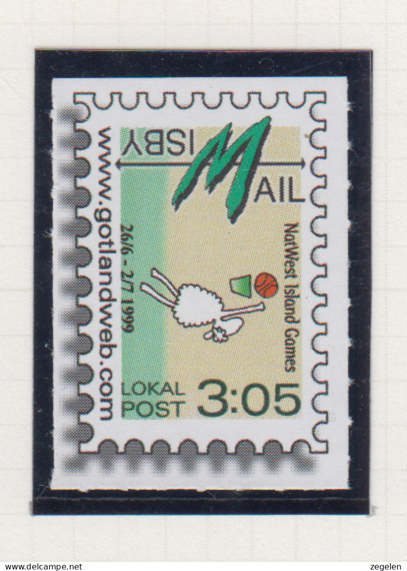 Zweden Lokale Zegel Cat. Facit Sverige 2000 Private Lokaalpost Visby Lokalpost 3d - Local Post Stamps