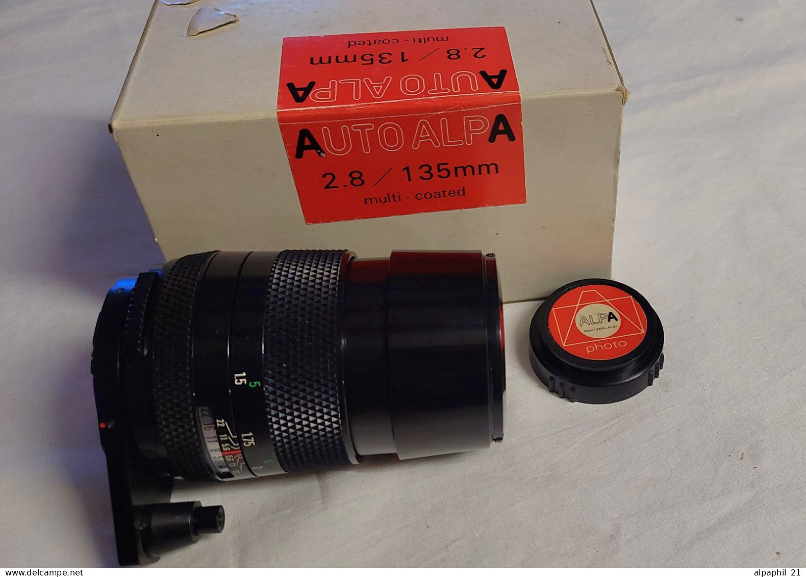 Auto Alpa Lens Ø 42 Mm 2.8/135mm With Autobag - Supplies And Equipment