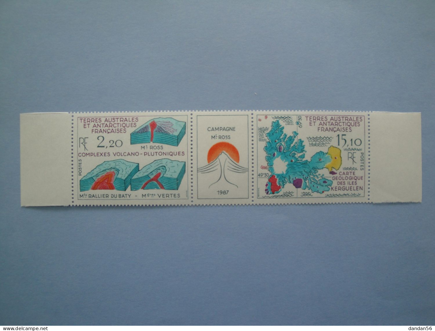 TAAF FSAT 1988 Yvert 139A ** MNH   Cote 9.20 €    Volcan Carte  Je Liquide - Neufs