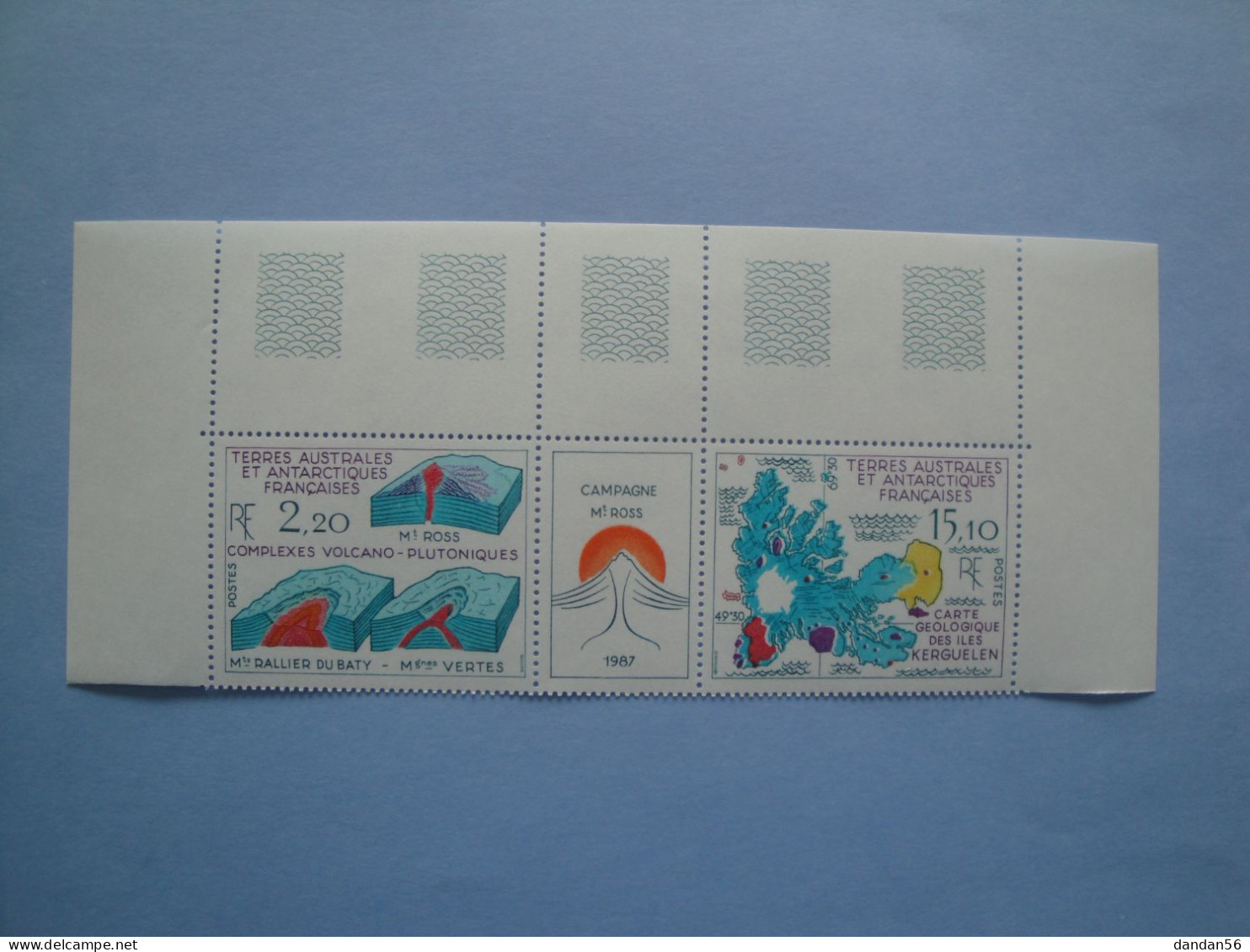 TAAF FSAT 1988 Yvert 139A ** MNH   Cote 9.20 €    Volcan Carte  Je Liquide - Neufs