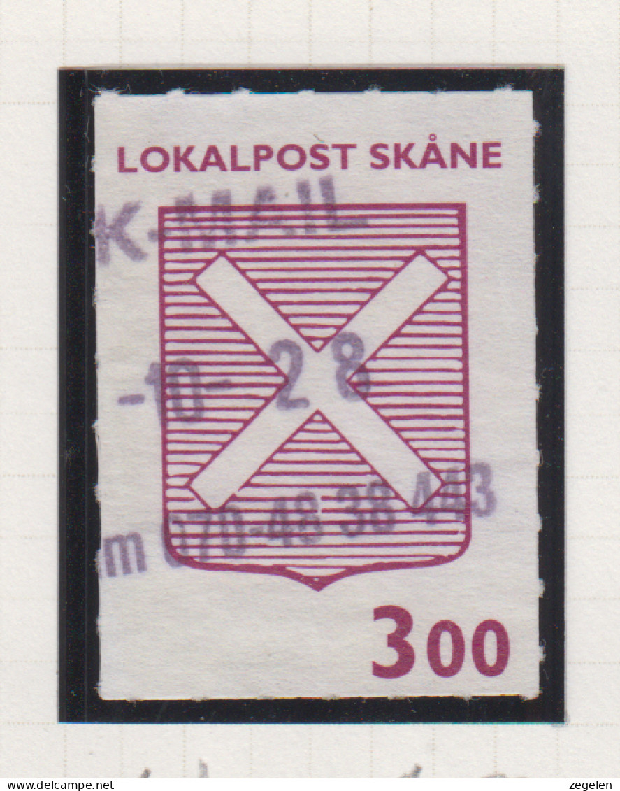 Zweden Lokale Zegel Cat. Facit Sverige 2000 Private Lokaalpost Ängelholm Lokalpost Skane 1d - Emisiones Locales