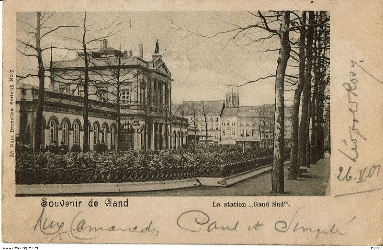 Gent Gand  La Station  Gand Sud 1901 - Westende