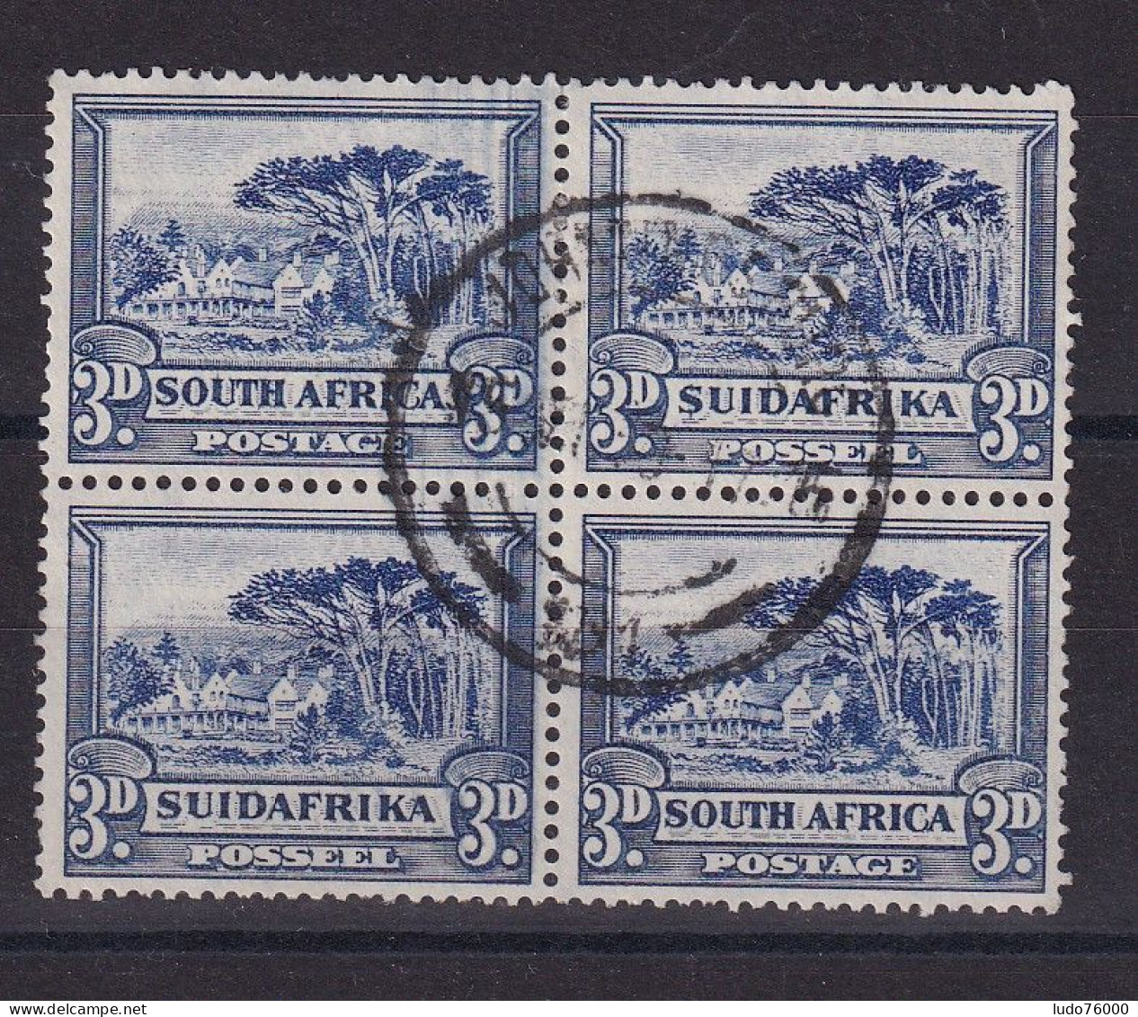 D 783 / AFRIQUE DU SUD / N° 62/63 BLOC DE 4 OBL - Usados