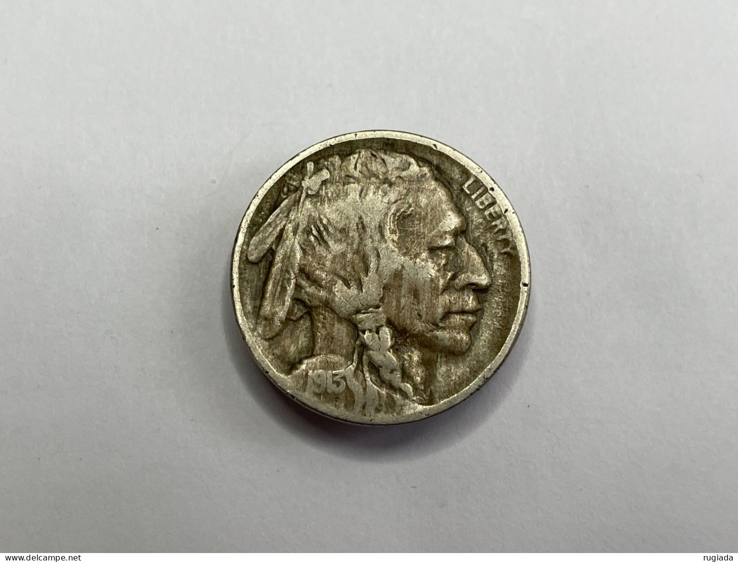 1913 (P) USA Buffalo Nickel 5 Cents Coin, VF Very Fine - 1913-1938: Buffalo