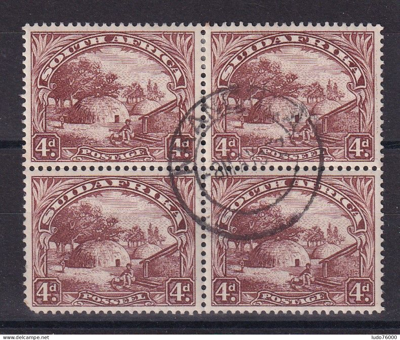 D 783 / AFRIQUE DU SUD / N° 42A/51A BLOC DE 4 OBL - Used Stamps