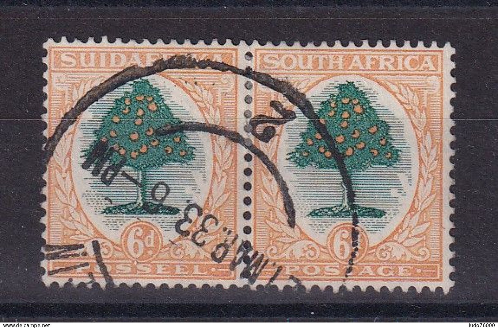 D 783 / AFRIQUE DU SUD / N° 43/52 PAIRE OBL - Used Stamps