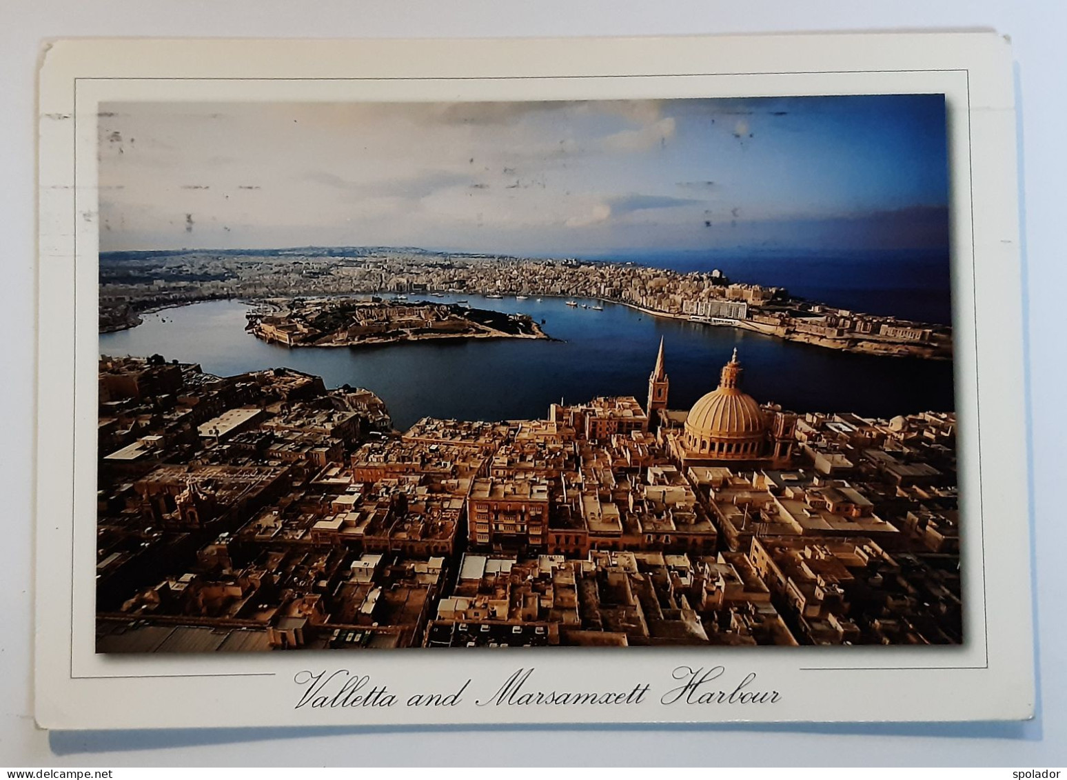 Vintage-Photo Postcard-MALTA-Maltese Archipelago-Aerial View Of Valletta-used-2008 - Malta