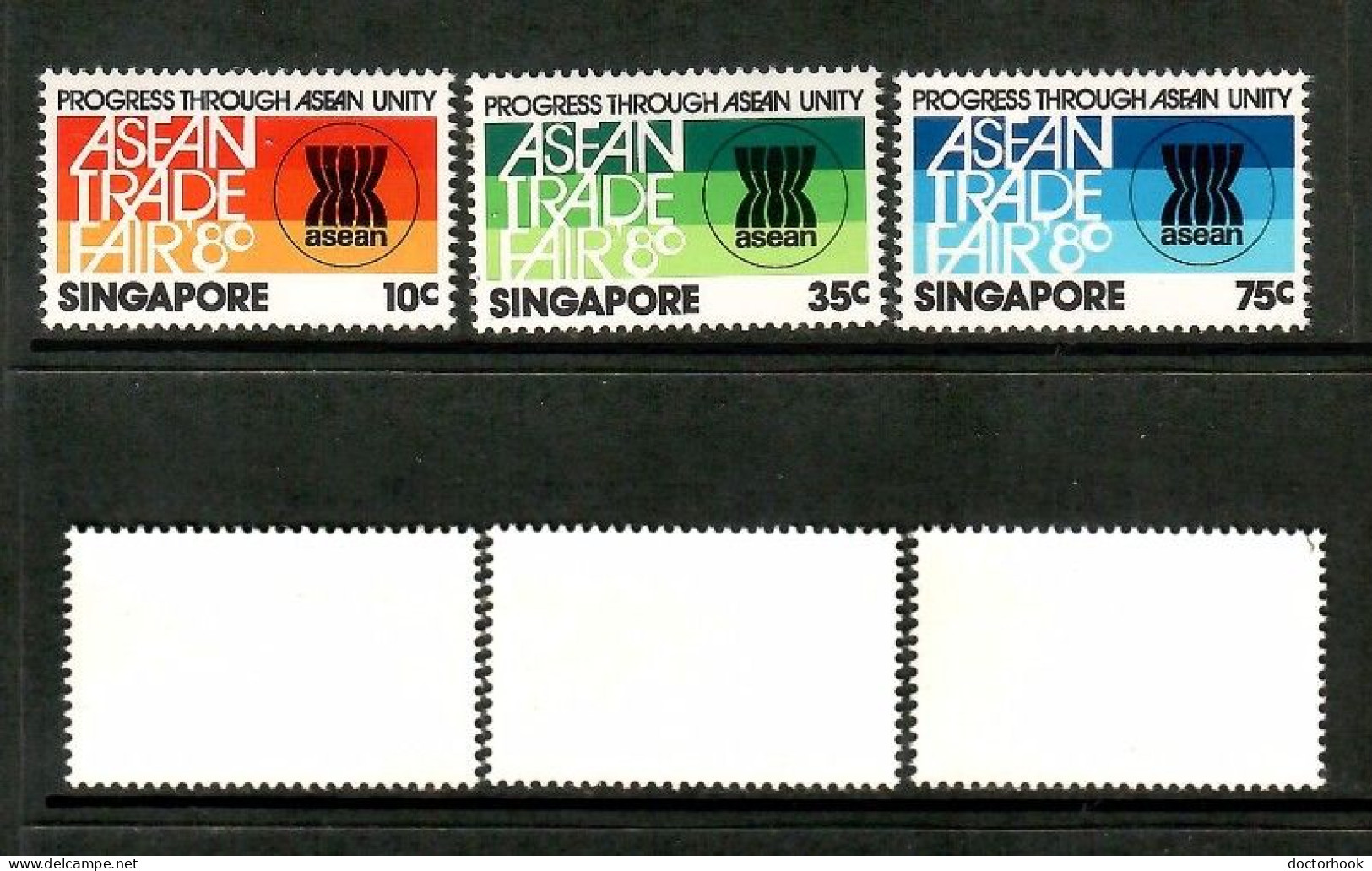 SINGAPORE    Scott # 360-2** MINT NH (CONDITION PER SCAN) (Stamp Scan # 1041-7) - Singapur (1959-...)