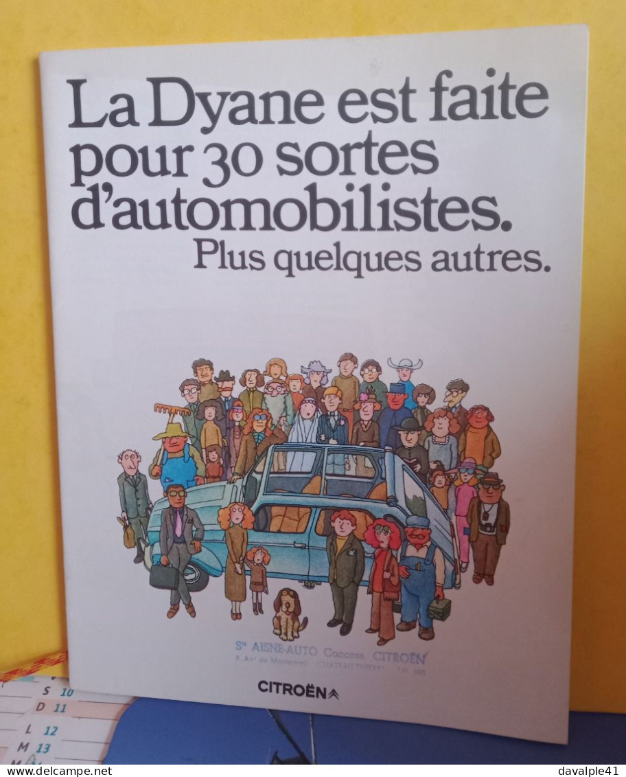 2 BROCHURES  VOITURES CITROEN   DIANE ET MEHARI  BON ETAT - Voitures