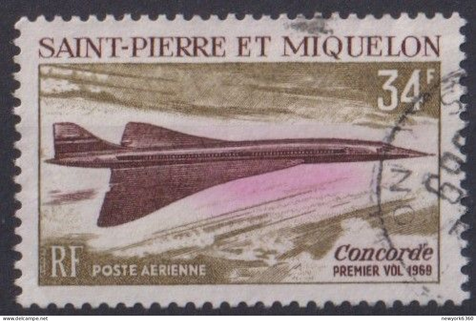 1968 ST PIERRE ET MIQUELON PA Obl 43 - Used Stamps